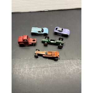 Lot of 5 Vintage TOOTSIETOY Mini Diecast Metal Toy Vehicles Matchbox Car